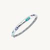 FORTUNA MAVİ BEYAZ MİNELİ 14 AYAR ALTIN BİLEZİK 12.92 gr